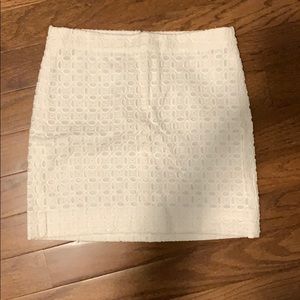 J Crew white skirt